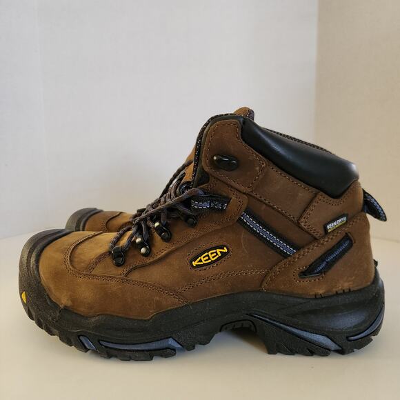 KEEN Utility Mens Work Boots, Bison/Ensign Blue, 9.5 Wide US main image 3